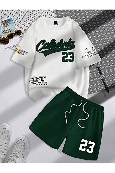 Tarzsokak تي شيرت Manfinity Hypemode قطعتين/مجموعة للرجال مطبوع عليه حروف ويا...