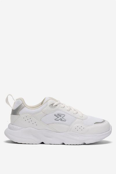 Liger Women's Daily Running Walking Comfortable Sports Shoes White - Silver