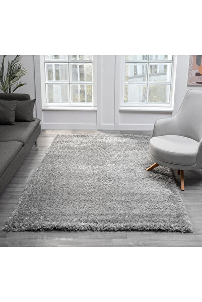 CASERA HOME Victoria Collection Açık Gri Yumuşak Peluş Shaggy Dokuma Çocuk Ot...