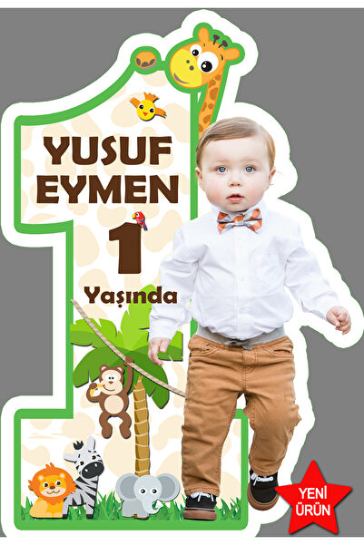 Sunligo Safari Temalı Çocuğunuzun Yaş-Fotosu ile Hazırlanan Masa Üstü Ayaklı ...