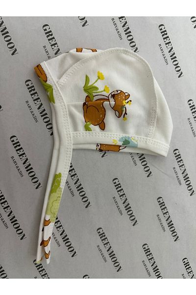 greenmoss Newborn Deer Patterned Baby Hat