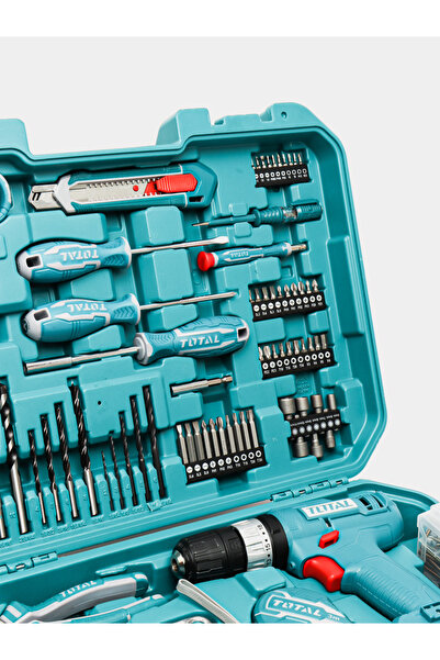 TOTAL 20V 165pcs/set Cordless Drill Kit with Tool Set