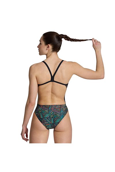 ARENA Overview Swimsuit Challeng Kadın Siyah Yüzücü Mayosu 006636550