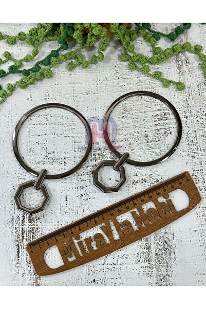 miraylahobi مقبض حقيبة معدني معلق باللون الأسود