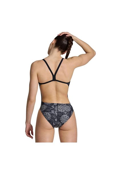 ARENA Costum de baie negru pentru femei Hydrangea Bouquet Challeng 006648500