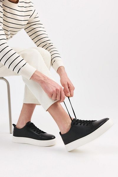 Yaya by Hotiç Schwarze Herren-Freizeitschuhe 02AYY 308480 A100
