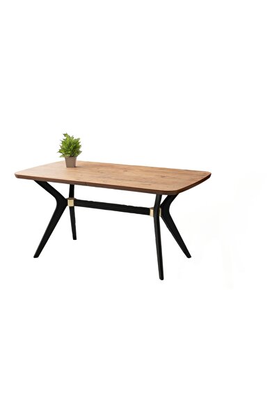 Viento Mobilya Anka Diş Budak Desen Açılır 160X90 Masa (Açılımış Ölçüsü 190X90)