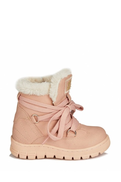 Vicco V1042479 Spor Bot Pudra Anatomik Kaydırmaz Rahat Giydirimli Sıcak Tutan İçi Kürklü Bebek Ayakkabı