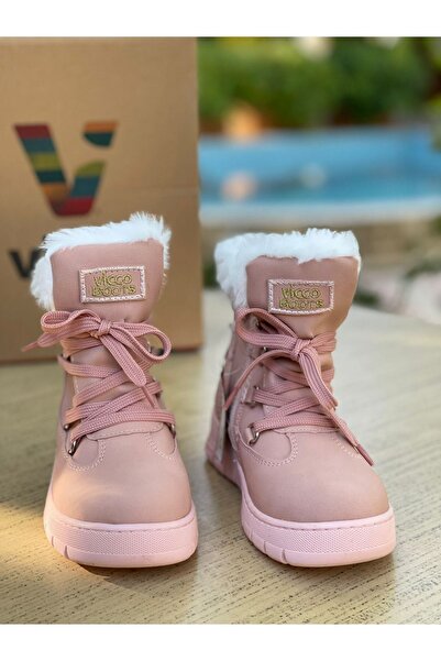 Vicco V1085269 Αθλητικά Μποτάκια Πούδρα Γούνινα Παπούτσια για Κοριτσάκια
