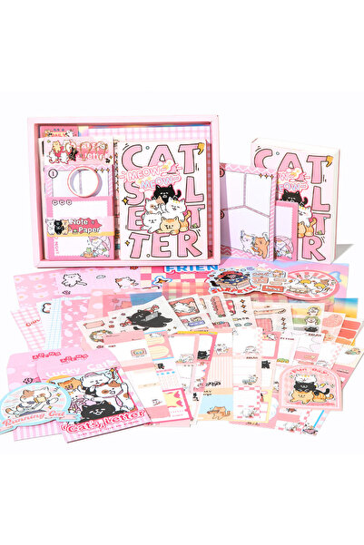 Hobidehobi مجموعة هدايا سجل القصاصات - حروف القطط