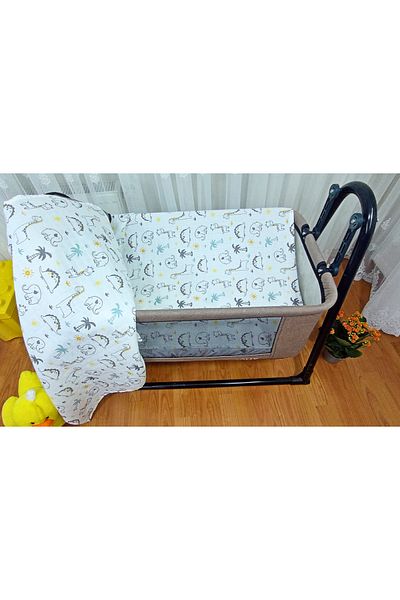 TetraRosa 1 Multi-Purpose 80X75 cm Elephant Giraffe Patterned Muslin Blanket