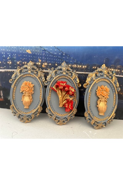 busraconcept Pictură murală cu flori 22cm