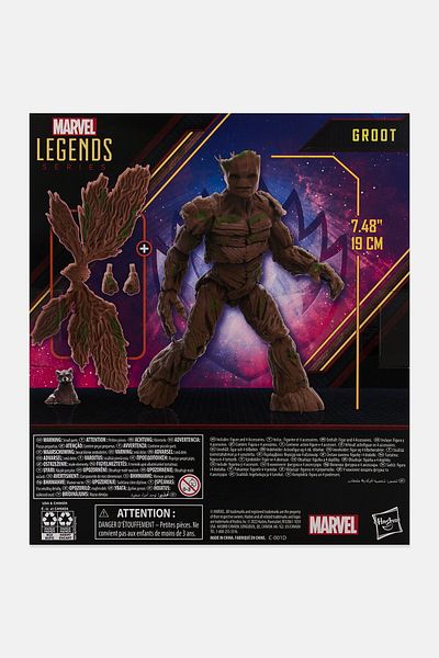 Marvel Guardians of the Galaxy Legends Series Groot Action Figure, Brown