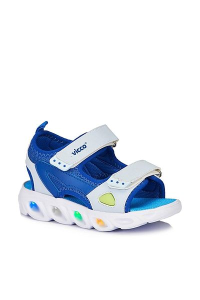 Vicco Roy Lighted Men's Baby Saks Blue Sandals Sandals