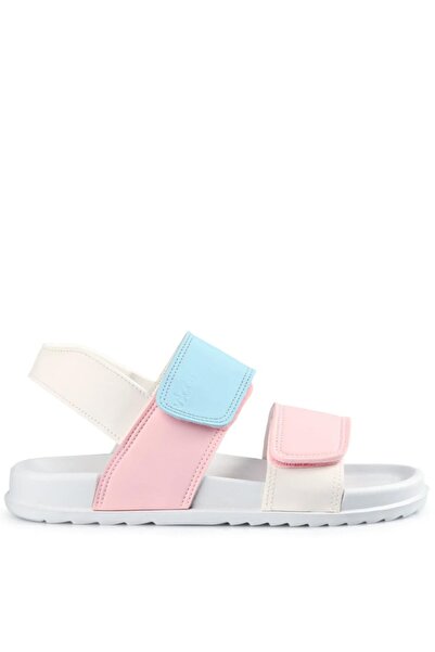 Vicco Krixi ελαφριά και ευέλικτα ορθοπεδικά καθημερινά σανδάλια για κορίτσια Λευκά ροζ σανδάλια