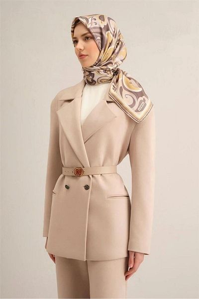Armine Armi̇ne Twill Silk Scarf 2025 Summer Season 9323D02-35