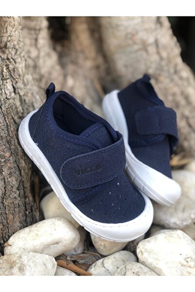 Vicco V1076767 First Step Navy Blue Soft Sole Home Nursery Shoes