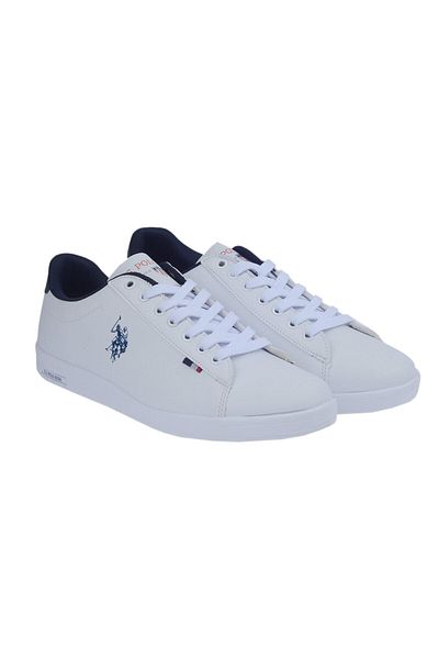 U.S. Polo Assn. Βάση. Ανδρικά αθλητικά παπούτσια Casual Polo Franco Dhm White