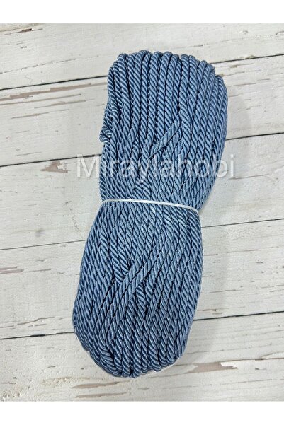miraylahobi Kordon Halat İp 8 mm 10 Metre İndigo Mavi