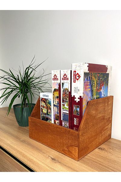 Limon Dekor Wooden Lp Record Box - Organizer Box - Wooden Lp Record Box