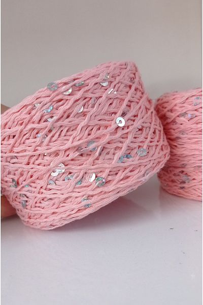 rüya hobi Pink Code 04 Βαμβακερό Νήμα 2 τεμαχίων μεγάλης παγιέτας