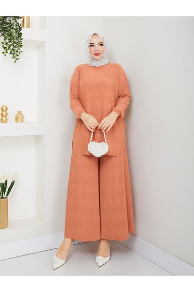 MODAMÜNASİP New Season Very Comfortable Stylish Sandy Trousers Suit