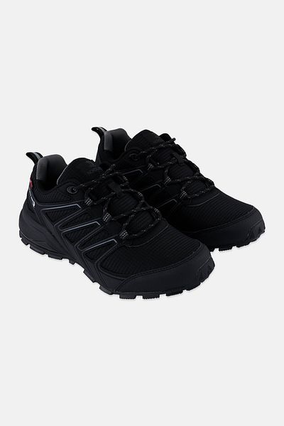 Nordland Men Brand Logo Lace Up Outdoor Shoes, Black