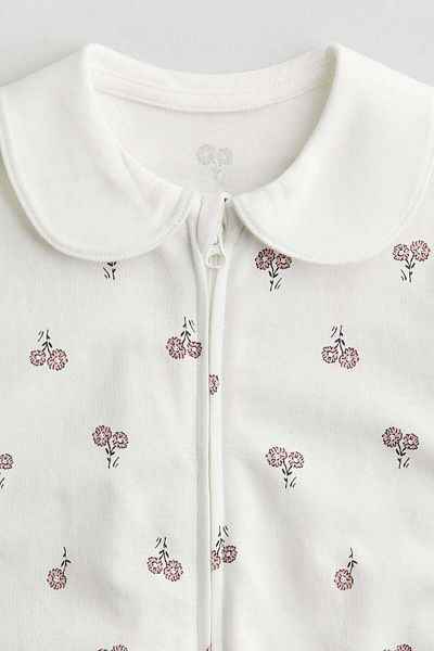 H&M بدلة نوم بسحاب مع طوق