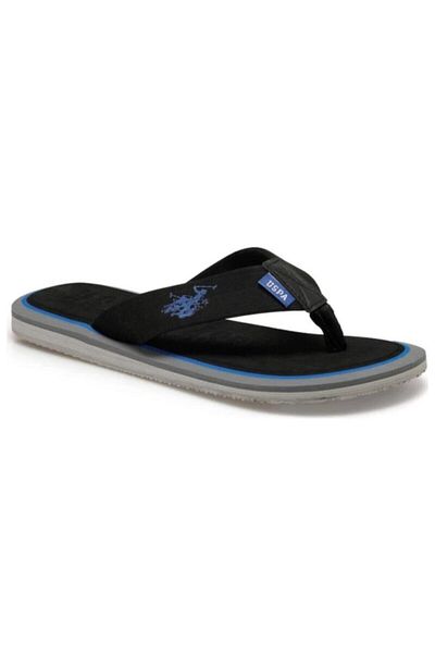 U.S. Polo Assn. Ανδρικές σαγιονάρες με άνετη σόλα Vitus Black