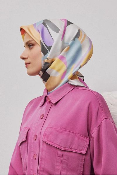 Armine Armi̇ne Twill Silk Scarf 2025 Summer Season 9328D02-84