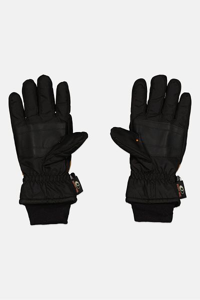 Mossy Oak Men 1 Pair Textured Ski Glove, Black