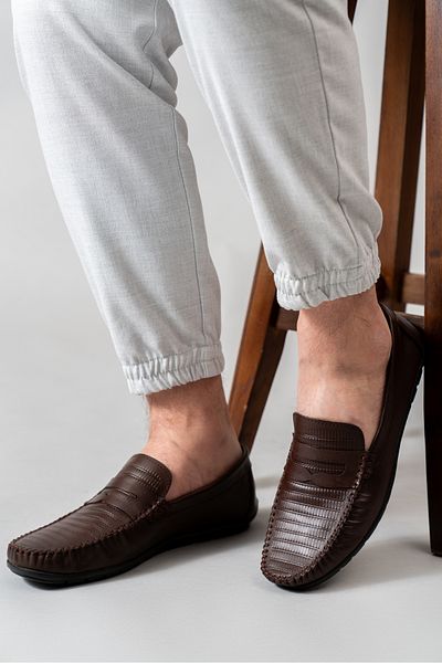 D&M DANİ&MARCA Ανδρικά παπούτσια casual από γνήσιο δέρμα, παπούτσια Loafer, καλοκαιρινά ανδρικά παπούτσια