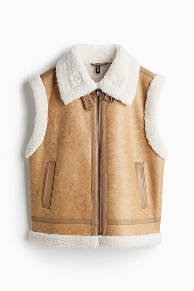 H&M Teddy-lined gilet