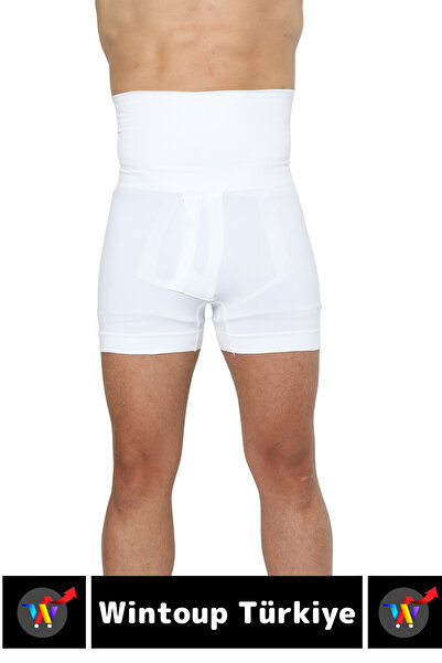 Wintoup Special Production Belly Hip Enhancer Firming Waist Straightening Slimming Men's Double Boxer Corset