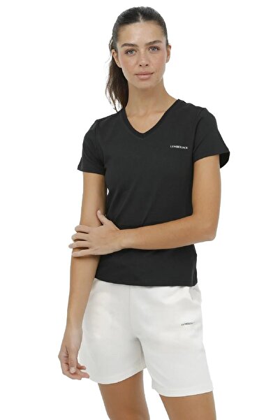 lumberjack W-ct132 Μπλουζάκι T-Shirt με κοντό μανίκι με λαιμόκοψη σε σχήμα V