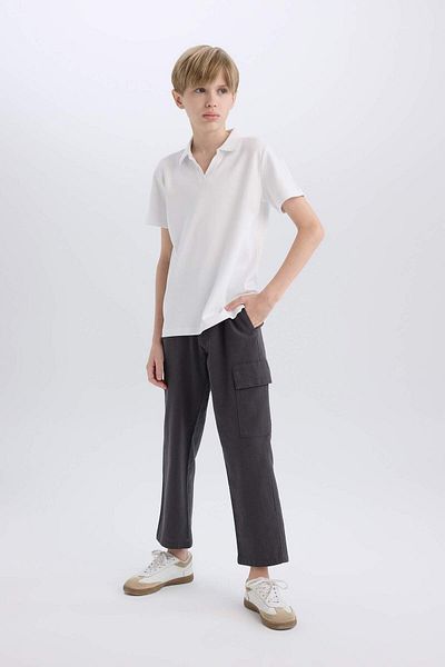 DeFacto Pantaloni antracit pentru băiat D7688a8/ar161