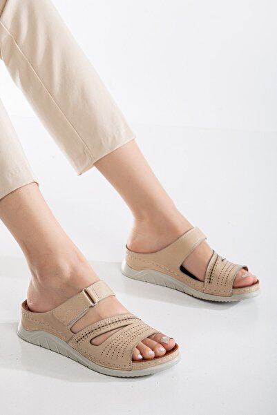 By Yağlıoğlu Ορθοπεδικά Ανατομικά Δερμάτινα Σανδάλια Extra Άνετο Σχέδιο Μεταξ...