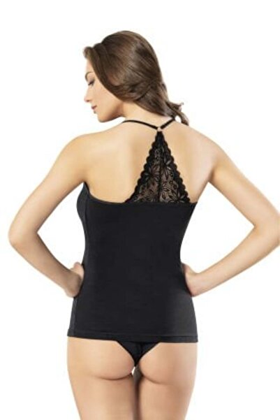 Dream Life كوتا 6455 موديل قميص داخلي قطني ممشط أسود