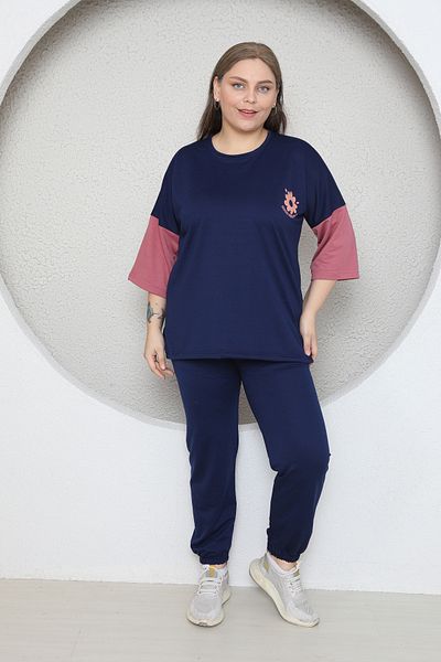 FAMES PİJAMA ΣΚΟΥΡΟ ΜΠΛΕ ΦΟΡΜΑ ΜΕΓΑΛΟΥ ΜΕΓΕΘΟΣ