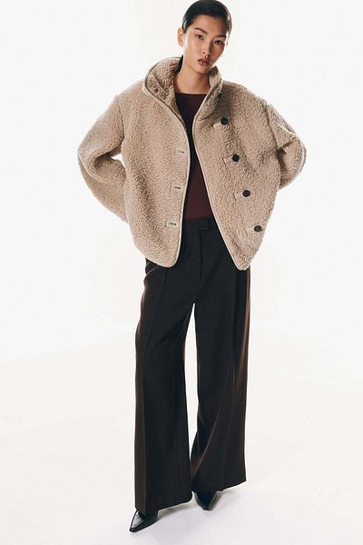 H&M Loose-fit teddy jacket