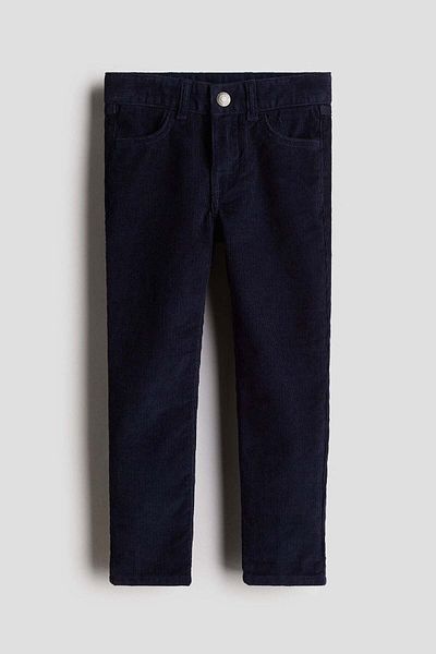 H&M بنطلون مخملي بقصّة Slim Fit