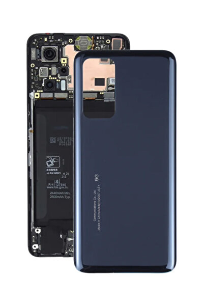 Fodos Xiaomi Uyumlu Mi 10t Arka Pil Batarya Kapağı M2007j3sy M2007j3sg Siyah