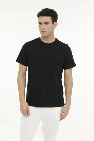 lumberjack Μ-ct102 Bsc C Nk T-Shirt με γιακά για τρέξιμο (κοντό μανίκι)