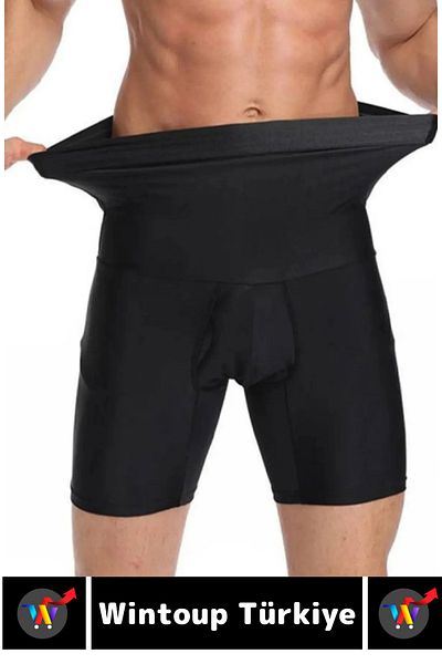 Wintoup Special Production Belly Hip Enhancer Firming Waist Straightening Slimming Men's Double Boxer Corset