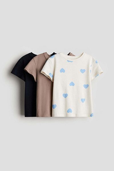 H&M 3-pack cotton tops