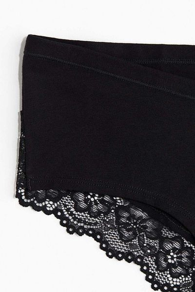 H&M MAMA 5-pack lace-trimmed cotton hipster briefs