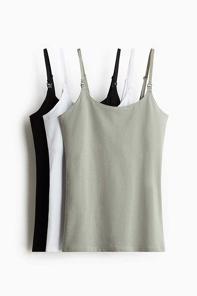 H&M مجموعة مكونة من 3 قطع من قمصان الرضاعة من MAMA