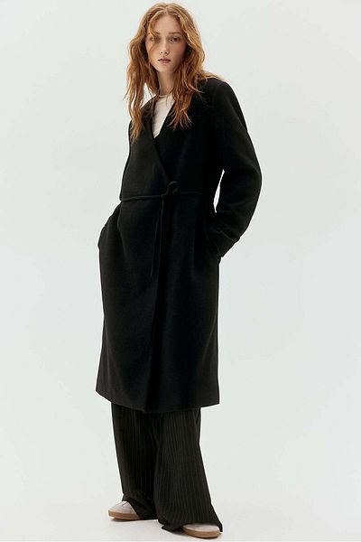 H&M Tie-detail felted coat