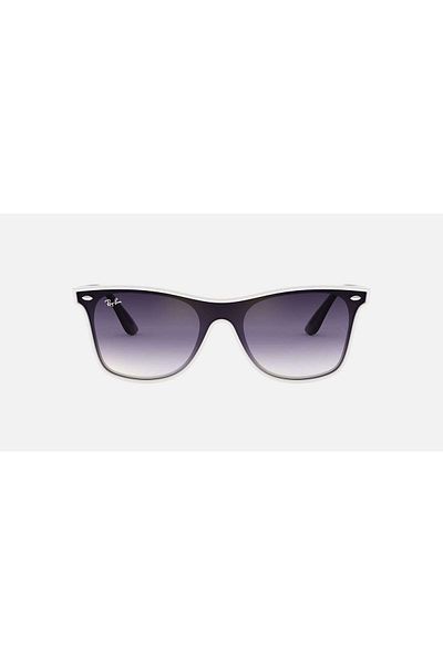 Ray-Ban Unisex BLAZE WAYFARER Polished White Sunglasses RB4440N 64160U