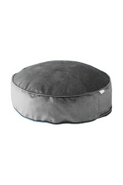 House One Round Velvet Bean Bag Velvet 60x20cm - Dark Gray
